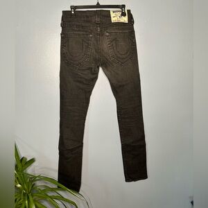 True Religion Men's Black Skinny Jeans